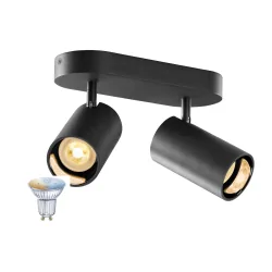 Wand- und Deckenstrahler ASTO TUBE SMART SET CW DOUBLE GU10 TW, 2-flammig