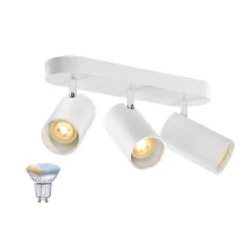 Wand- und Deckenleuchte TUBE SMART SET CW triple GU10, weiß