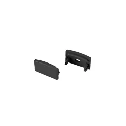 ENDKAPPEN LEDSTRIP AUFBAU FLACH M, schwarz