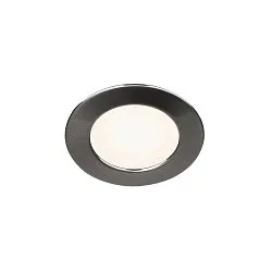 LED Downlight DL 126 LED Einbauleuchte, rund, 2,8W LED, 12V DC, 3000K, Metall gebürstet