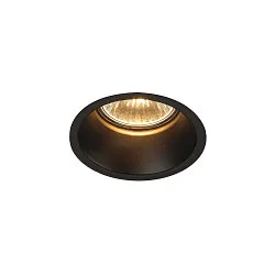 Deckeneinbauleuchte HORN GU10 Downlight, rund, max. 50W, Clipfedern, schwarz
