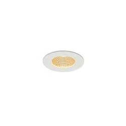 LED Ceiling recessed luminaire PATTA-I, round, 12W, COB LED, 38°, 3000K, IP65, incl. Driver, white