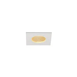 LED Ceiling recessed luminaire PATTA-I, square, 12W, COB LED, 38°, 3000K, IP65, incl. Driver, white
