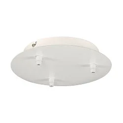 Ceiling canopy FITU 3, round, incl. strain relief, white