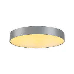 LED Decken-/Pendelleuchte MEDO 60, Ø 60cm, 38W 3000K 4000lm 105°, dimmbar 1-10V, silbergrau