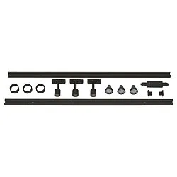 3er Set 1-Phasen Strahler PURI TRACK, inkl. 3x LED GU10 4.3W 2700K 245lm 40° + 2 Schienen + Zubehör, weiß