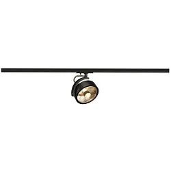 1-Phasen Strahler KALU TRACK QPAR111, GU10 max. 75W, inkl. 1-Phasen-SLV-Adapter, schwarz