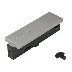 Middle feed-in for 3-Phase High voltage Track, silver grey