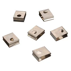Federclip für EUTRAC® 3-Phasen Stromschiene (Einbauversion), 6er Pack, Weiß