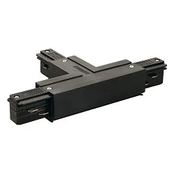 T-coupler for 3-Phase High voltage Track, Earth left, T-coupler 1, black