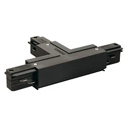 T-coupler for 3-Phase High voltage Track, Earth right, T-coupler 2, black