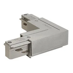 L-Verbinder für 3-Phasen HV-Schiene, Erde innen, Eckverbinder 2, silbergrau