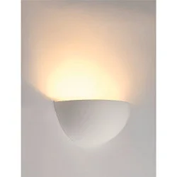 Gips-Wandleuchte GL 101 E14 weiß
