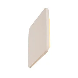 Gips-Wandleuchte PLASTRA SQUARE, eckig, 48 LED, 3000K, weiß