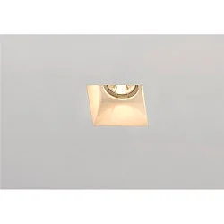 Gips-Einbauleuchte PLASTRA Downlight, GU10, eckig, weiß
