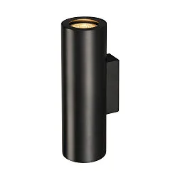Wandleuchte ENOLA B UP/DOWN, Höhe 22cm, 2x GU10 QPAR51, IP20, Aluminium, schwarz