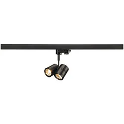 Strahler BIMA 2 GU10 2x50W, inkl. 3-Phasenadapter