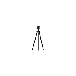 Tischleuchte FENDA II, TRIPOD, E27, mit Schnurschalter ohne Schirm, Aluminium, schwarz