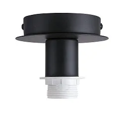 Ceiling luminaire FENDA E27 Ceiling canopy, shade excl., black