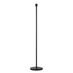 Standleuchte FENDA I, GERADE, Höhe 145cm, E27, mit Fußschalter, ohne Schirm, Aluminium, schwarz
