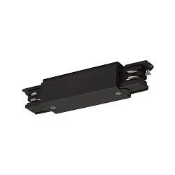 Zubehör für 3-Phasen Aufbauschiene S-TRACK ON/OFF - Längsverbinder, mit Einspeisemöglichkeit, schwarz