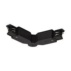Zubehör für 3-Phasen Aufbauschiene S-TRACK ON/OFF - Flex-Verbinder mit Gelenk, verstellbar 30° - 330°, schaltbar, schwarz