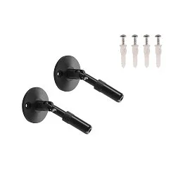 WANDHALTER, für TENSEO Niedervolt-Seilsystem, flexible, 2 Stück, schwarz