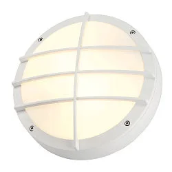 Wandleuchte BULAN GRID, rund, E27, max. 2x25W, weiß