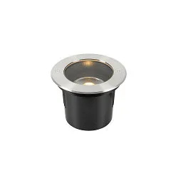 Outdoor Bodeneinbaustrahler DASAR® 215, IP67 / IP65 IK08, GU10 QPAR111 max. 75W, Edelstahlblende 316, begehbar, Rund