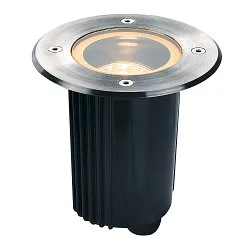 Outdoor Bodeneinbaustrahler DASAR® 115, IP67 IK08, GU10, Edelstahl-Blende 316, befahrbar, kardanisch, rund