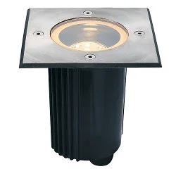 Outdoor Bodeneinbaustrahler DASAR® 115, IP67 IK08, GU10, Edelstahl-Blende 316, befahrbar, kardanisch, eckig