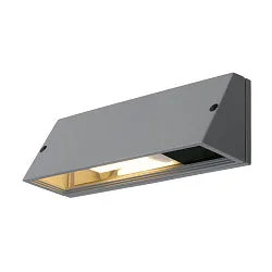 Wandleuchte PEMA® TC-(D,H,T,Q)SE, IP65, Trapez, E27 max. 15W, durchverdrahtet, silbergrau