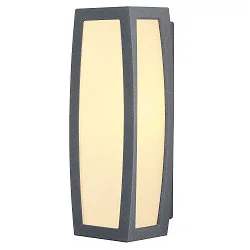 Außenleuchte MERIDIAN BOX Wandleuchte, E27, IP54, mit Sensor, anthrazit
