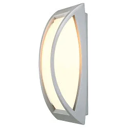 Outdoor Wand-/Deckenleuchte MERIDIAN 2, E27, IP54, Silbergrau
