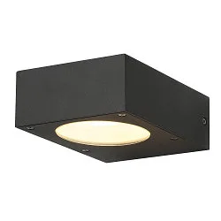 Außenwandleuchte / Spiegelleuchte QUADRASYL WL 15, IP44, GX53 TCR-TSE max. 11W, Aluminium, Anthrazit