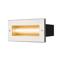Outdoor LED Wand-Einbauleuchte BRICK, IP65 IK02, 21x9.1cm, 230V, Edelstahl 316/ Glas
