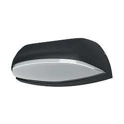 LED Außenwandleuchte ENDURA® STYLE WIDE, IP44, 12W 3000K 530lm 115°, Allu-Druckguss / PC, Dunkelgrau