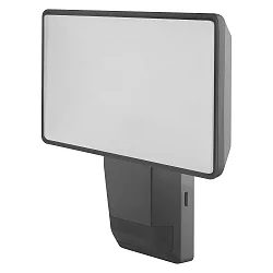 LED Außenwandleuchte ENDURA® PRO FLOOD SENSOR, IP55 IK05, 27W 4000K 3000lm 100°, Kopf verstellbar, Multi-Sensor, Dunkelgrau