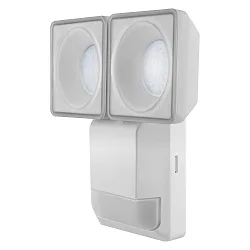 LED Außenwandleuchte ENDURA® PRO SPOT SENSOR, IP55 IK05, 16W 4000K 1500lm 50°, Kopf verstellbar, Multi-Sensor, Weiß