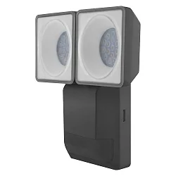 LED Außenwandleuchte ENDURA® PRO SPOT SENSOR, IP55 IK05, 16W 4000K 1500lm 50°, Kopf verstellbar, Multi-Sensor, Dunkelgrau