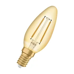 Filamentlampe Vintage 1906® LED 22 B10,5 2.5 W/2400 K Kerze E14