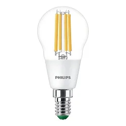 LED Filamentlampe MAS LEDLuster ND CL GUE Tropfen, P45, 2,3W, E14, 2700K, 485lm
