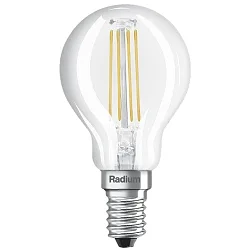 LED Filament Tropfenform ESSENCE DROP AMBIENTE LUX, E14, 4W 4000K 470lm 300°, klar