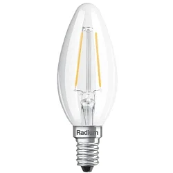 LED Filament Kerzenform ESSENCE CANDLE C25 827/C, E14, 2.2W 2700K 250lm 330°, schaltbar, matt