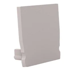 Endkappe für Profil + Cover S, Endcap SMALL U-Profil 17.3/18.3, grau