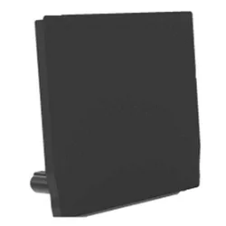 Endkappe für Profil + Cover M, Endcap MEDIUM U-Profil FLAT 27/23.8, grau