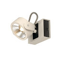 LED Wand- und Deckenleuchte KALU LED 1, IP20, 1-flammig, 17W 3000K 1000lm 60�, dimmbar, kardanisch, wei� / schwarz
