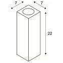 SLV THEO UP/DOWN, QPAR51, Wall luminaire, max. 2x50W, anthracite