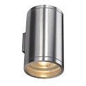 SLV Outdoor Wandleuchte ROX WALL OUT UP/DOWN, QPAR11, IP44, 2x GU10 max. 50W, Alu geb�rstet