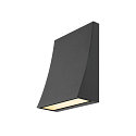DELWA WIDE, Outdoor LED Wandleuchte, IP44, 10W 3000K 910lm 100�, anthrazit